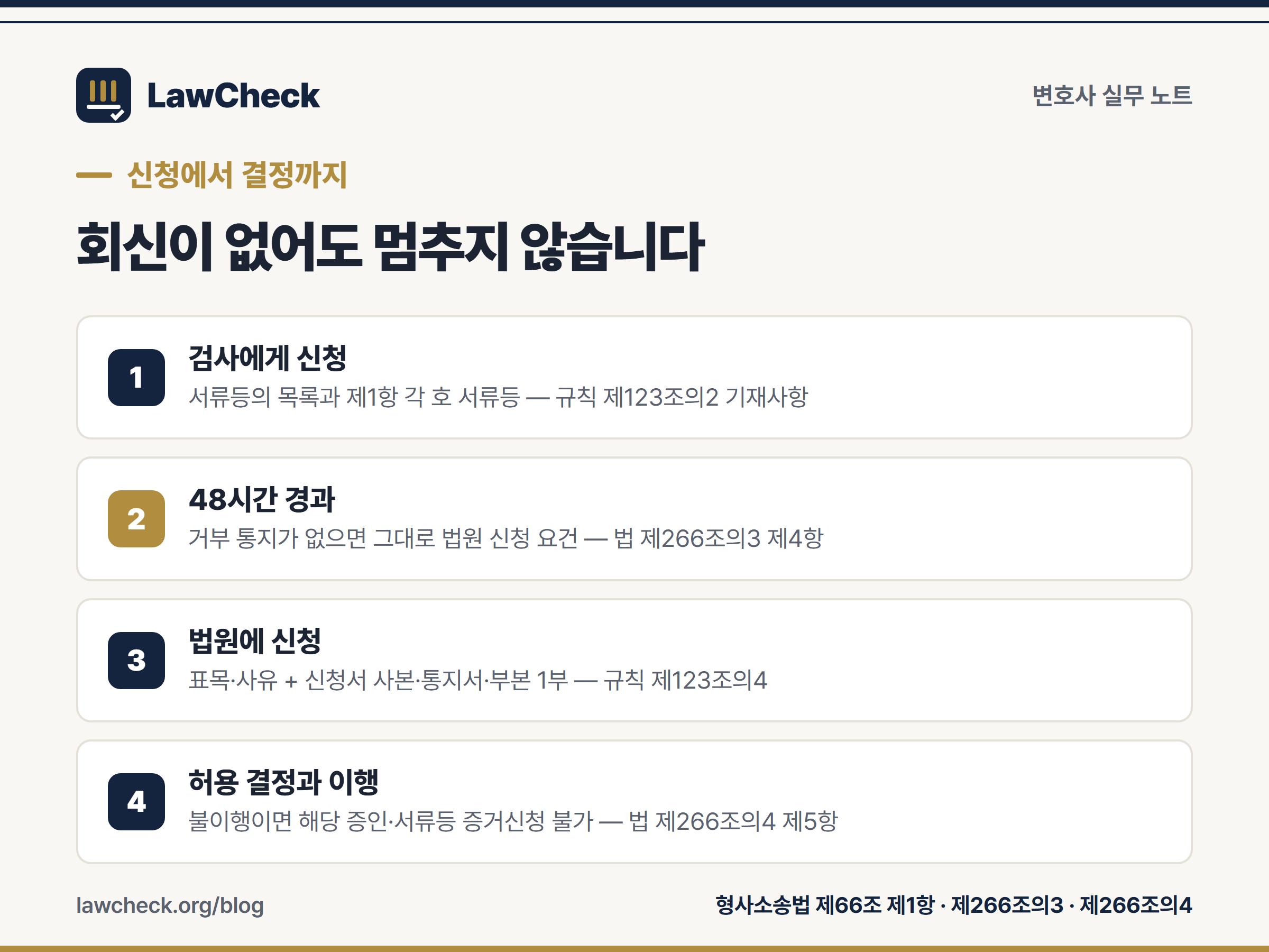 수사기록 열람등사 신청부터 법원의 허용 결정까지의 절차 단계