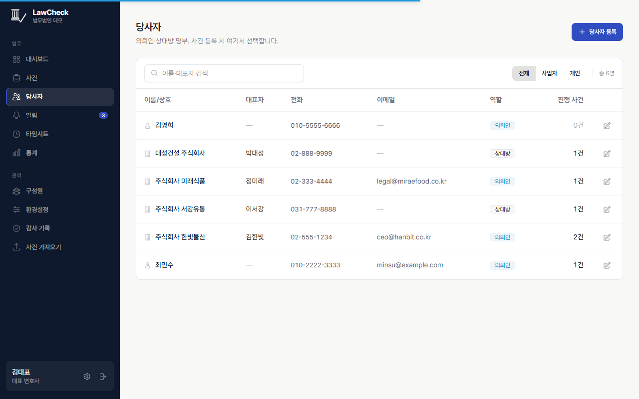알림 화면